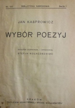 Wybór poezyj, 1929 r.