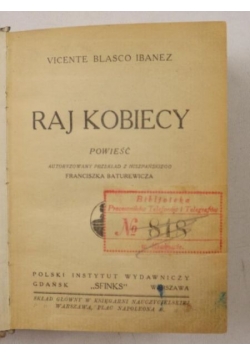 Raj kobiecy, 1926 r.