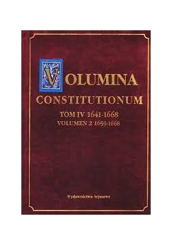 Volumina Constitutionum tom IV, volumen 2 1659-1668