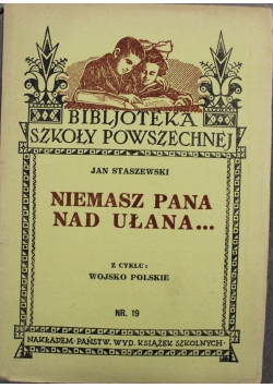 Niemasz Pana nad Ułana Nr 19 1933 r