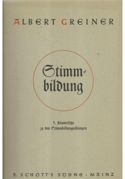 Stimmbildung, 1939 r.