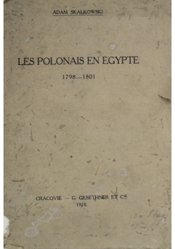 Les polonais en Egypte 1798 do 1801, 1910 r