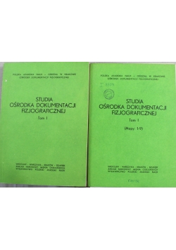 Studia ośrodka dokumentacji fizjograficznej tom 1 plus mapy