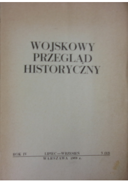 Wojskowy przegląd historyczny, 3(12)
