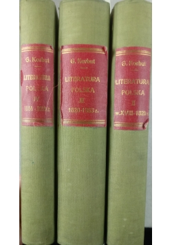 Literatura polska, 3 tomy, 1929 r.