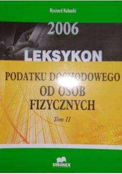 2006 leksykon podatku dochodowego od osób fizycznych