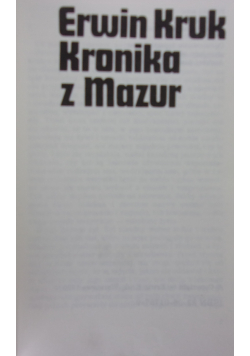 Kronika z Mazur