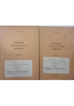 Manuale theologiae moralis I i II tom