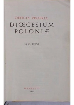 Officia Propria dioecesium poloniae