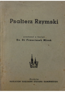 Psałterz Rzymski,1947r.