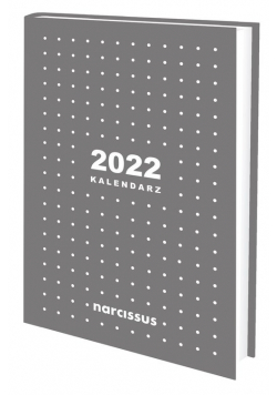 Kalendarz książkowy 2022 Narcissus A5 tygodniowy szary