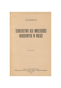 Szkolnictwo dla mniejszości narodowych w Polsce, 1929 r.