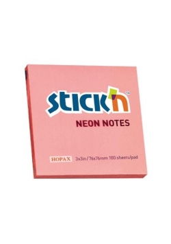 Notes samoprzylepny różowy neonowy