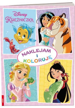 Disney Księżniczka Naklejam i koloruję