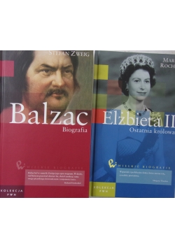 Balzac Biografia/ Elżbieta II Ostatnia królowa. Zestaw 2 książek
