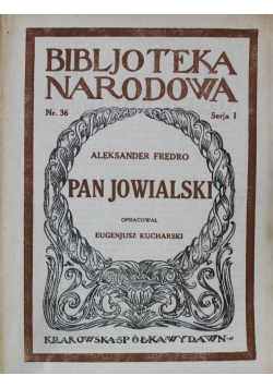 Pan Jowialski 1921 r.