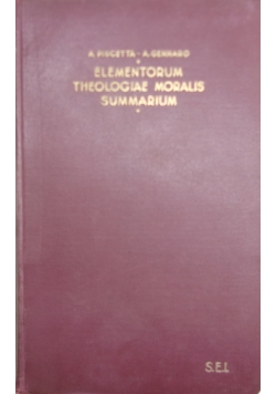 Elementorium theologiae moralis summarium, 1938 r.