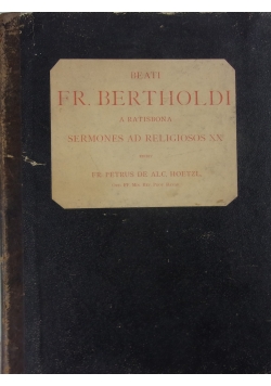 Beati Fr.Bertholdi ,1882r.