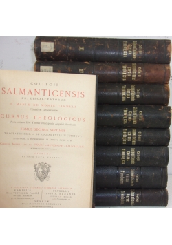 Collegii Salmanticensis Cursus Theologius, zestaw 9 książek