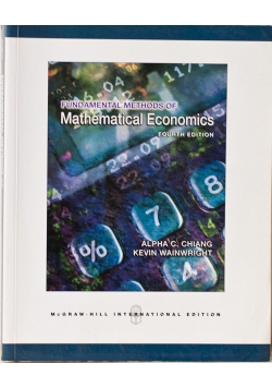 Fundamental methodos of mathematical  economics