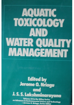 Aquatic toxicology and water quality management