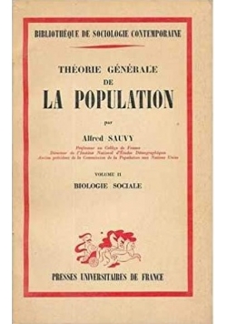 Theorie Generale de La Population