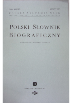 Polski słownik biograficzny, zeszyt 149