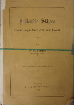 Italienische Skizzen, 1890 r.