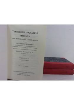 Theologiae Dogmaticae Manuale. Zestaw 3 książek