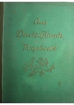 Aus Deutschland Dogelwlt 1936 r.