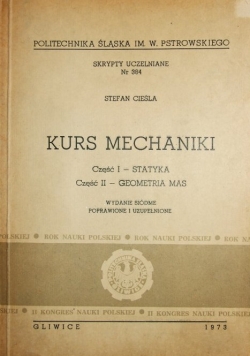 Kurs mechaniki część I i II