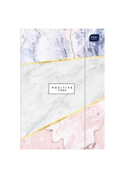 Teczka z gumką A4+ LUX UV Marble (10szt)