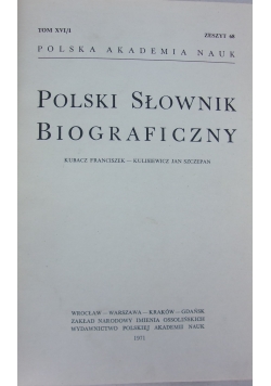 Polski słownik Biograficzny Tom XIV/1