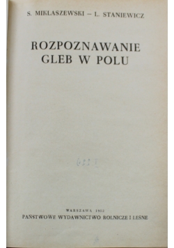 Rozpoznawanie gleb w polu