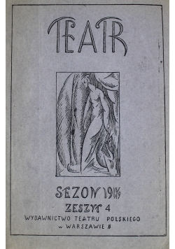 Teatr Zeszyt 4  1918 r