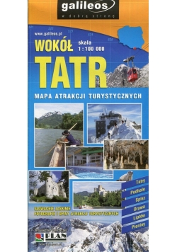Wokół Tatr mapa atrakcji turystycznych 1:100 000