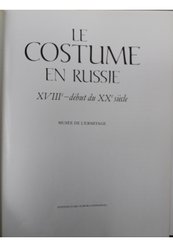 Le Costume en Russje