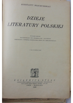 Dzieje literatury polskiej , 1926r.