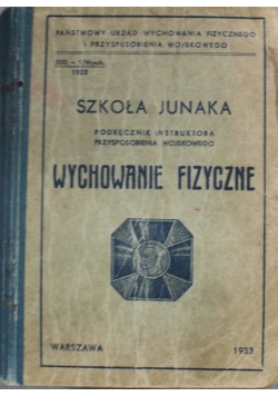 Wychowanie fizyczne 1933 r.