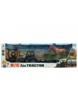 Traktor RC z przyczepą i zwierzątkami