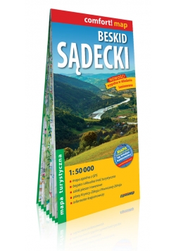 Beskid Sądecki laminowana mapa turystyczna 1:50 000