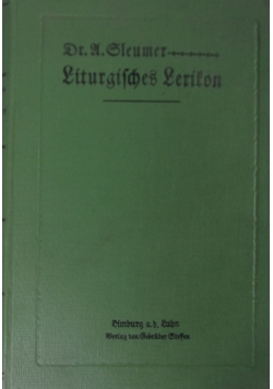 Liturgisches Leriton,1916r.