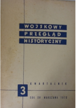 Wojskowy przegląd 3 rok XV