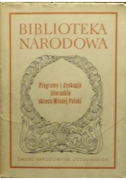 Programy i dyskusje literackie okresu Młodej Polski