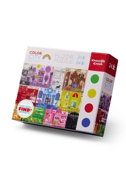 Puzzle podłogowe Wczesna edukacja kolory w mieście 24