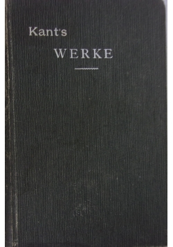 Kant's Werke tom 8, 1898 r.