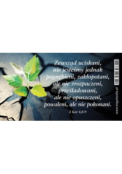 Magnes 27 na lodówkę Zewsząd uciskani nie jesteśmy jednak pognębieni