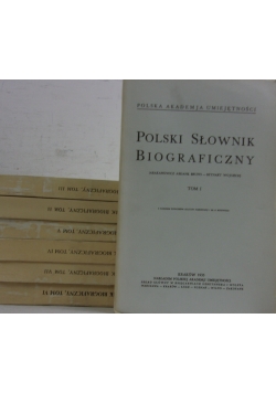 Polski Słownik Biograficzny, zestaw 7 tomów