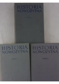 Historia nowożytna - Tom I - III