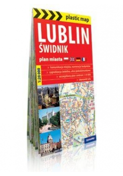 Plastic map Lublin i Świdnik 1:20 000 plan miasta